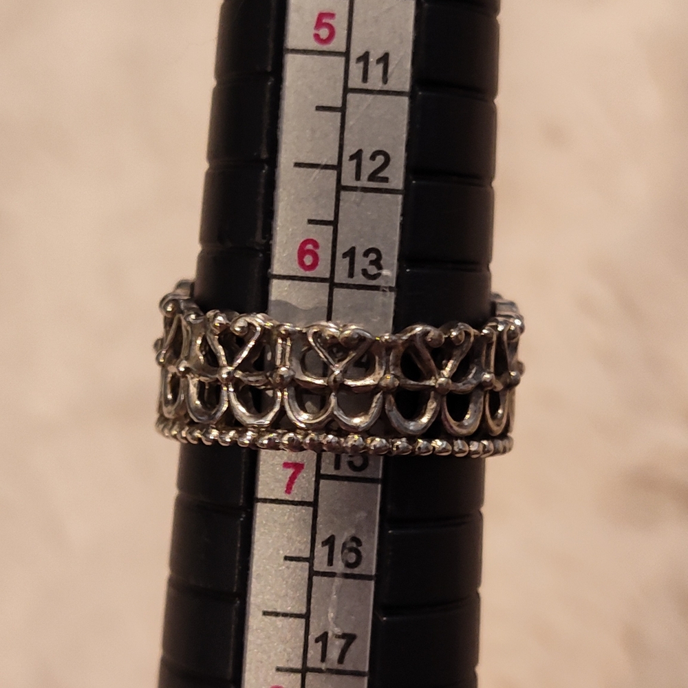 NEW! RETIRED Princess Diana Elegant Silver 925 Crown Ring with Pearls - Picture 10 of 11